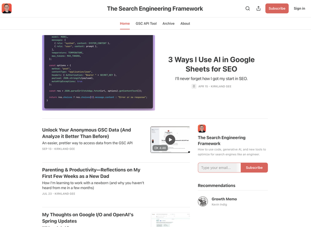 The Search Engineering Framework