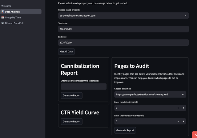 SEO Analytics Dashboard